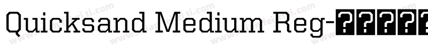 Quicksand Medium Reg字体转换